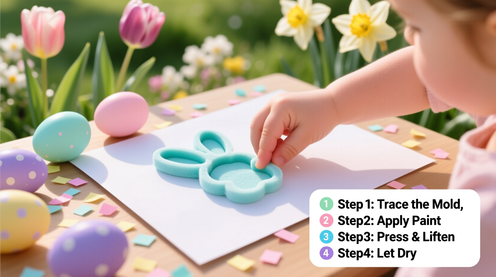 how to make bunny footprints for easter