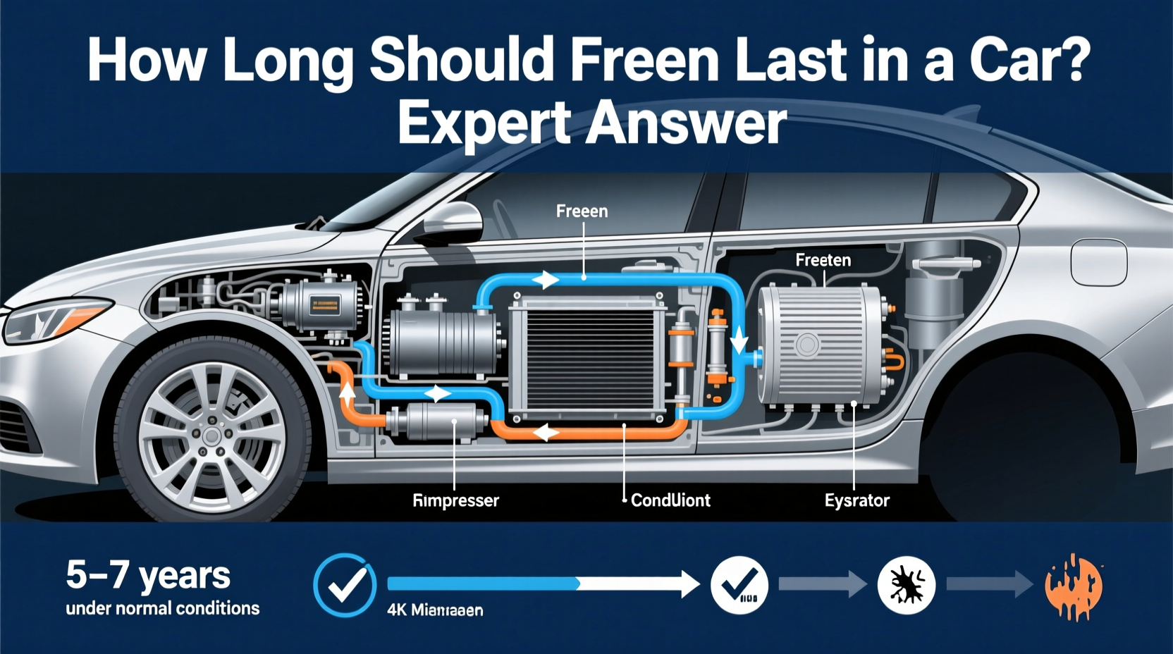how long should freon last in a car