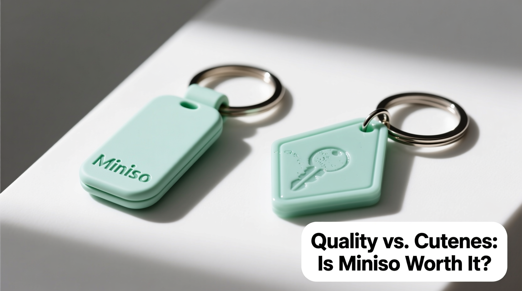 are miniso keychains actually better quality than generic ones or just cuter