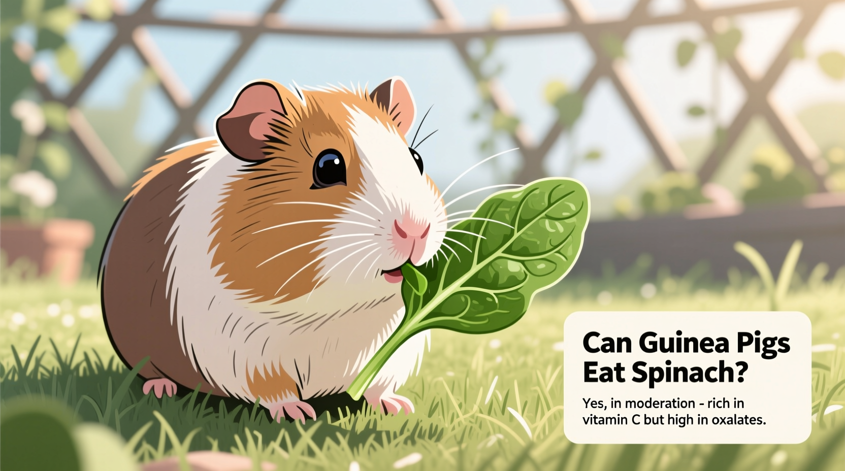 can guinea pigs eat spinach