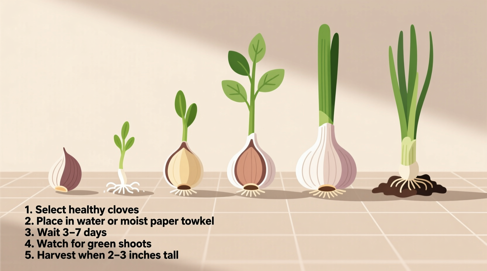 how to sprout garlic