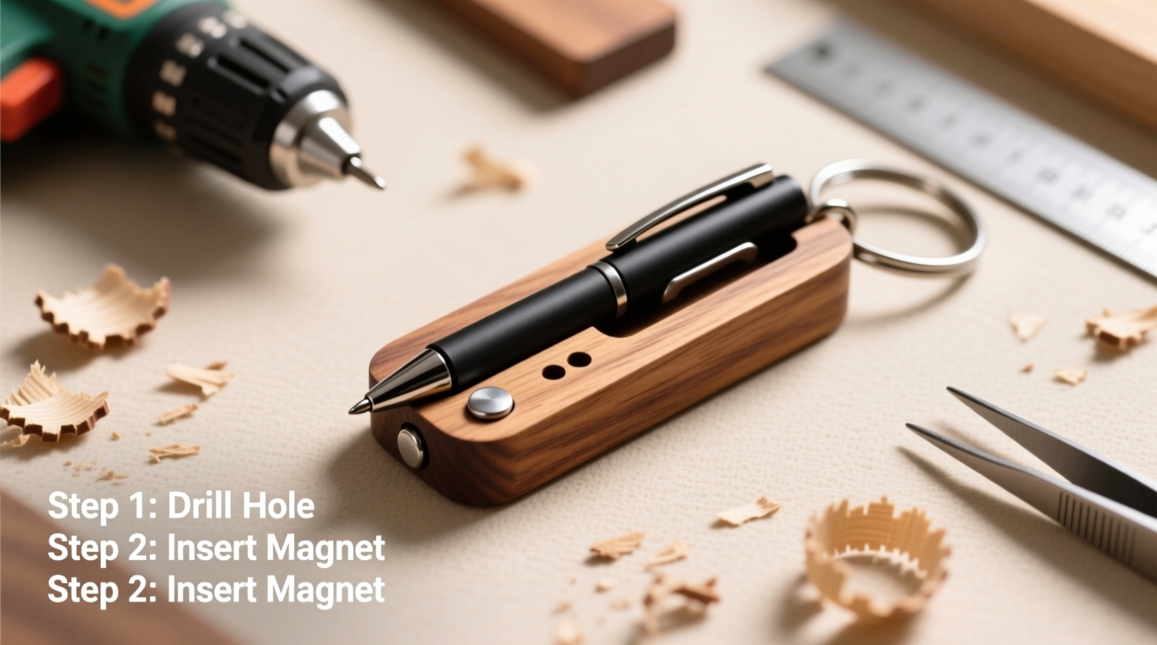 create a functional diy anti lost pen keychain step by step guide for everyday convenience