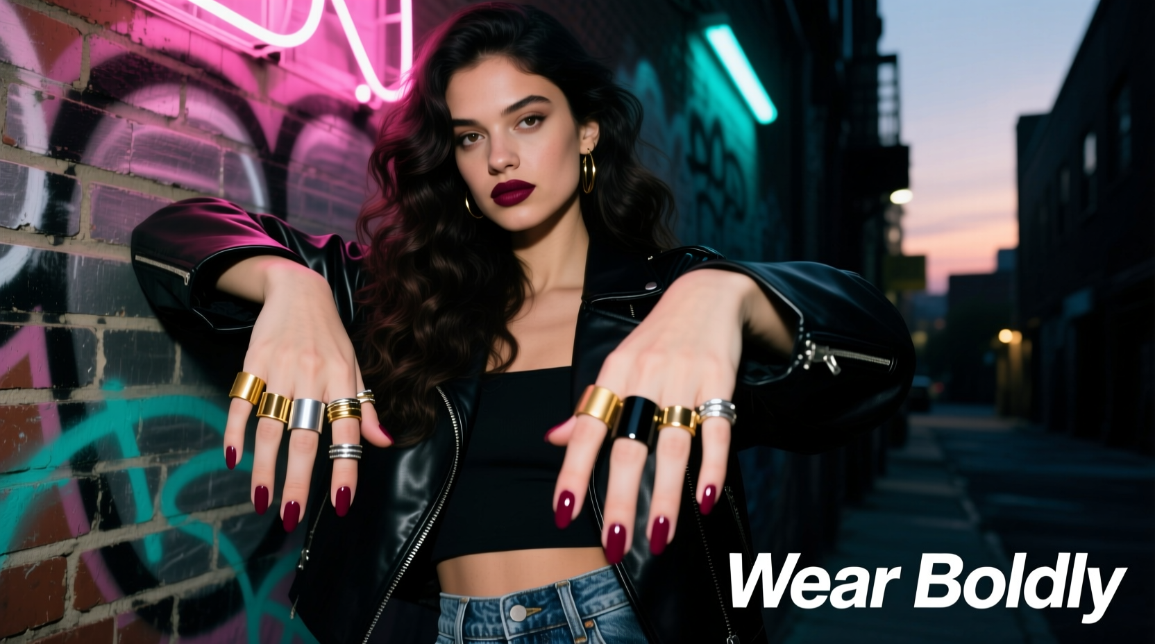 mastering the art of wearing multiple open end rings for a chic and edgy style