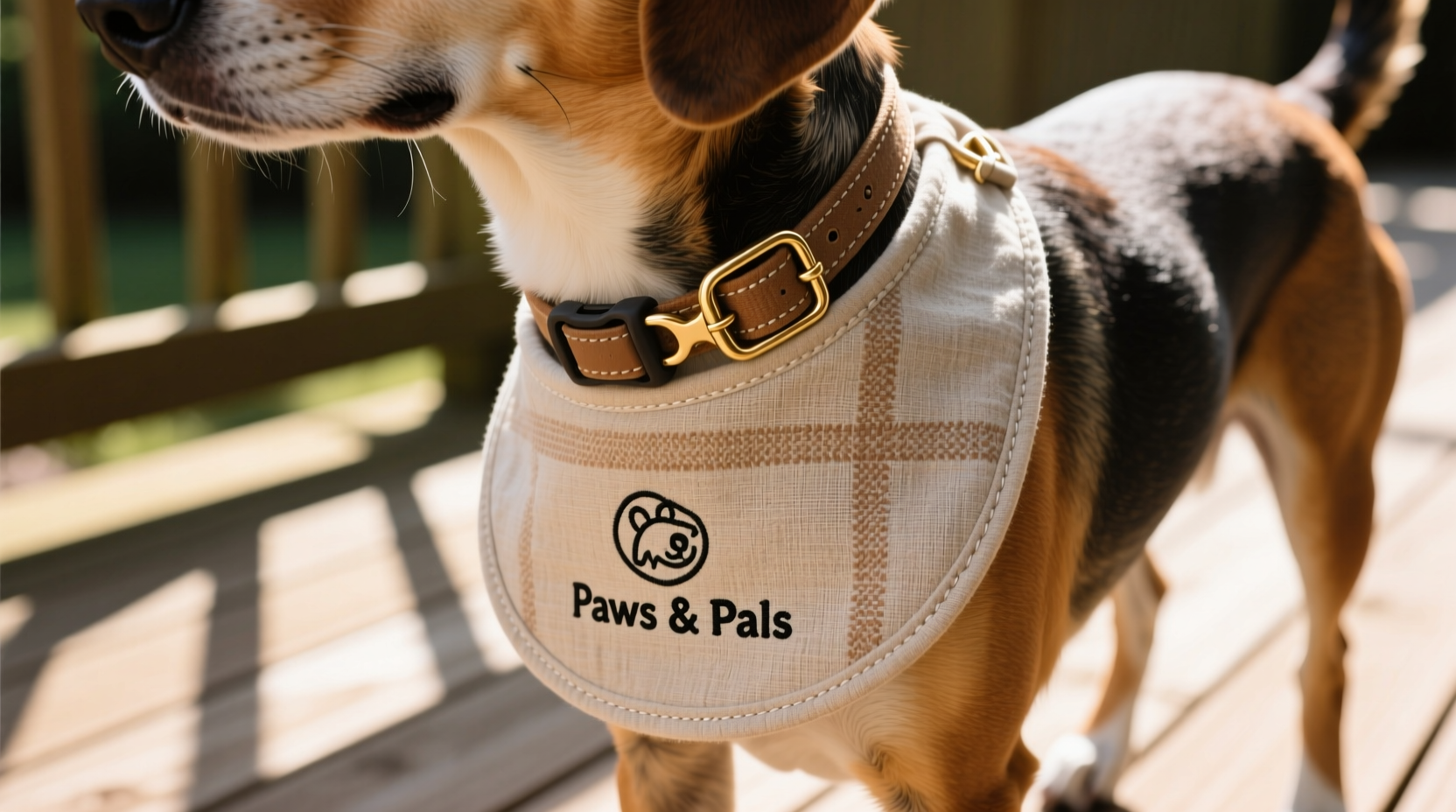 creative ways to secure a dog bib to a collar for comfort and style