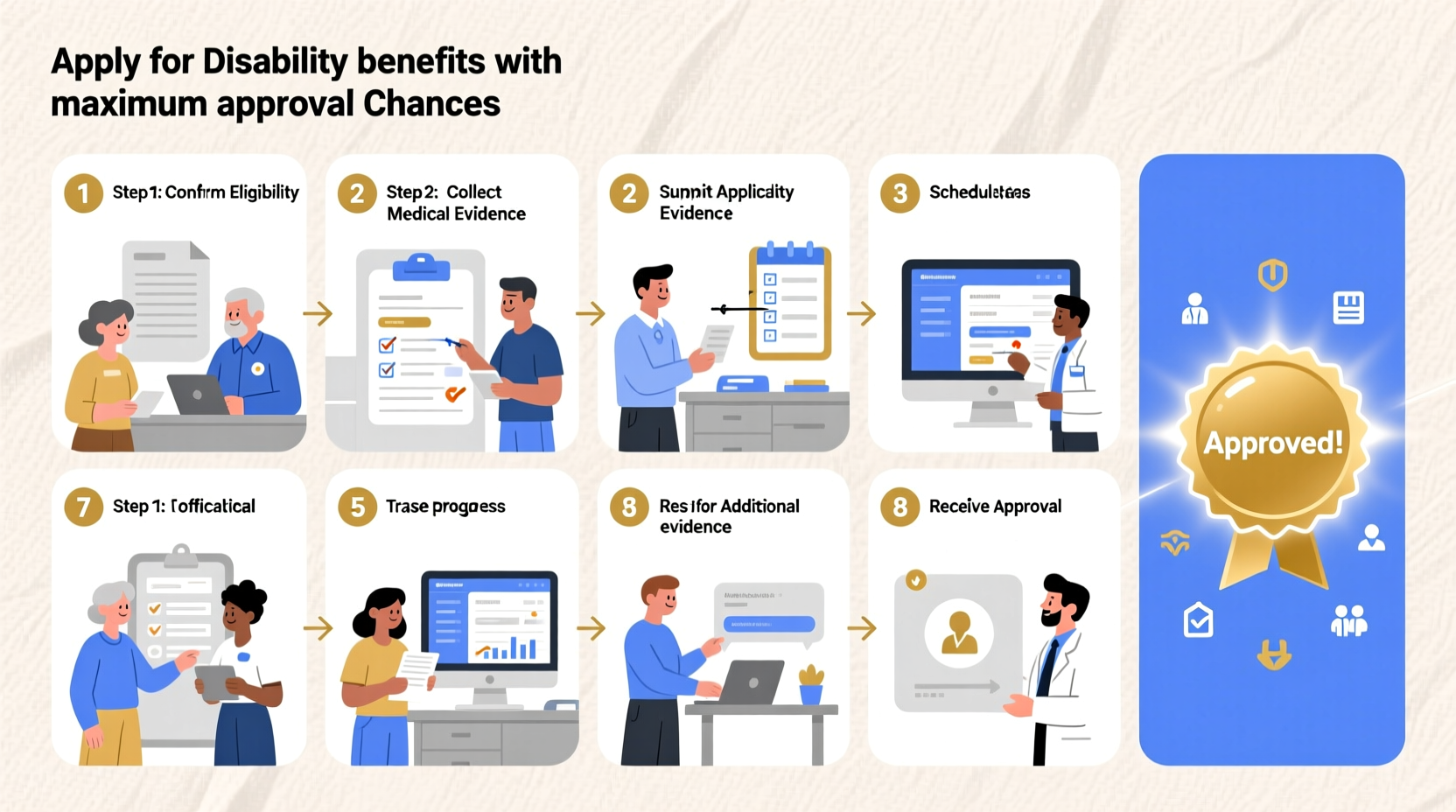 a step by step guide to successfully applying for disability benefits and maximize your approval chances