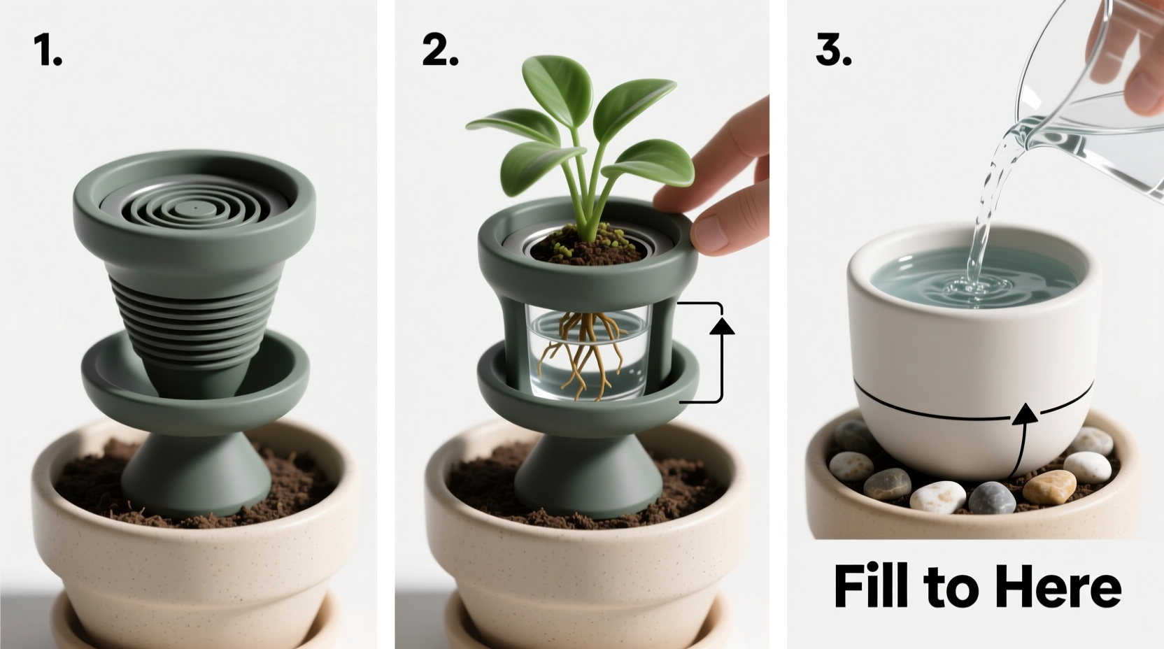 step by step guide to installing a no drill drainage holder for healthy plants