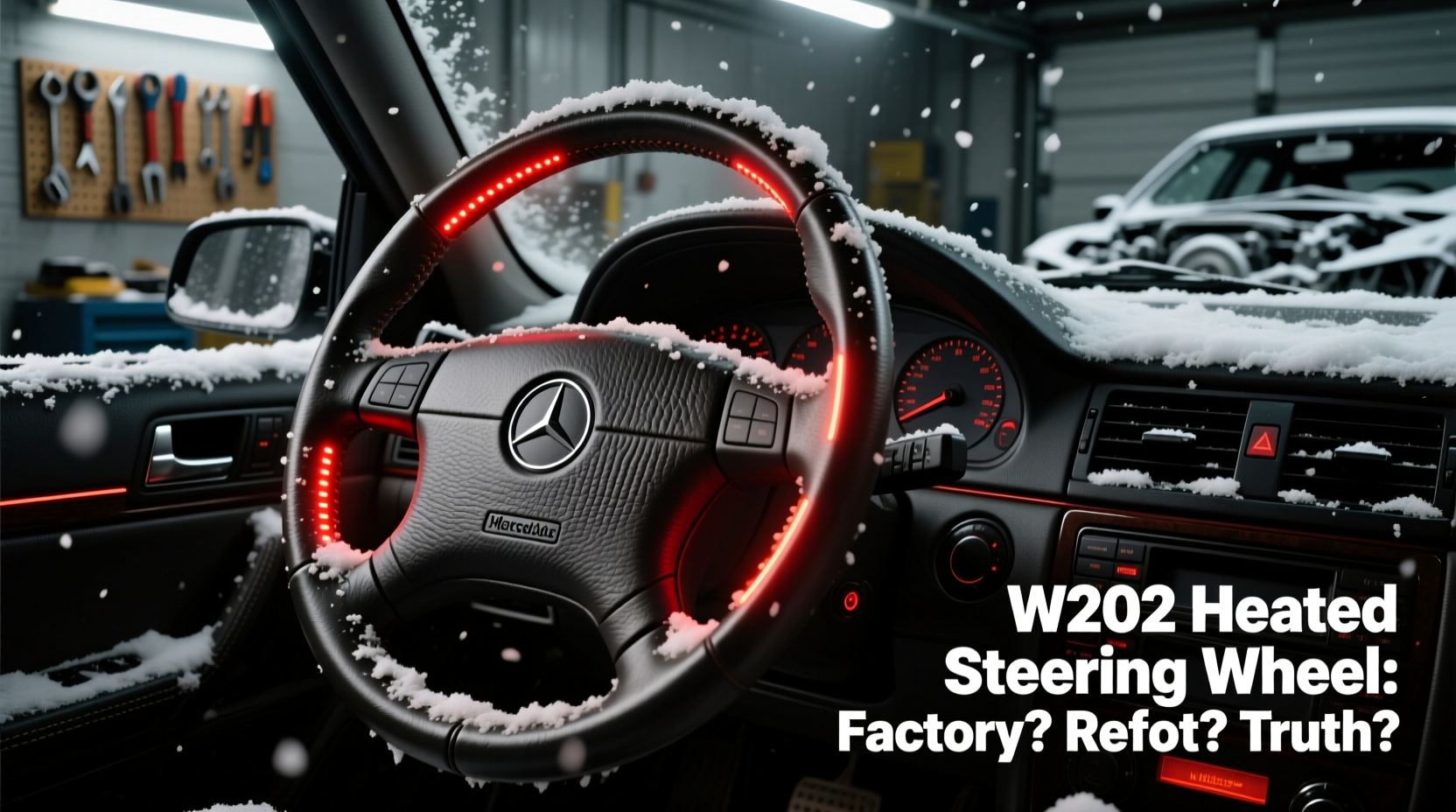 w202 heated steering wheel winter