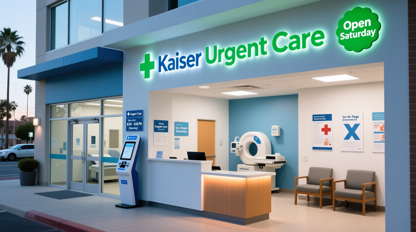is kaiser urgent care open on saturday