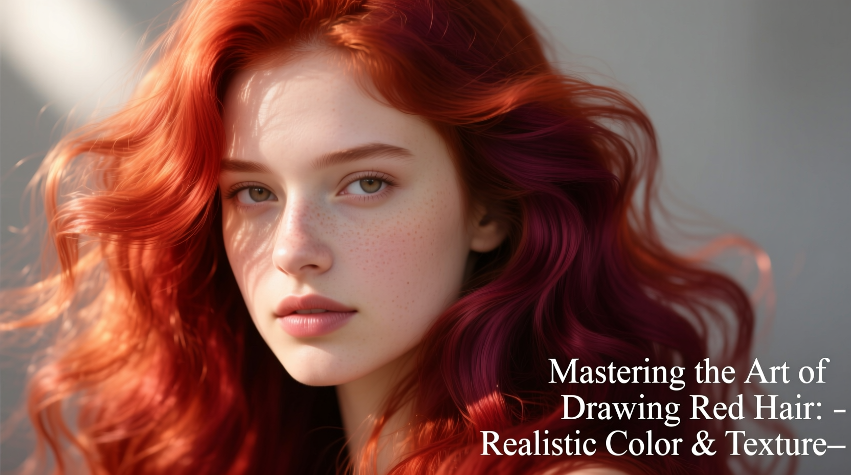 mastering the art of drawing red hair techniques for realistic color and texture