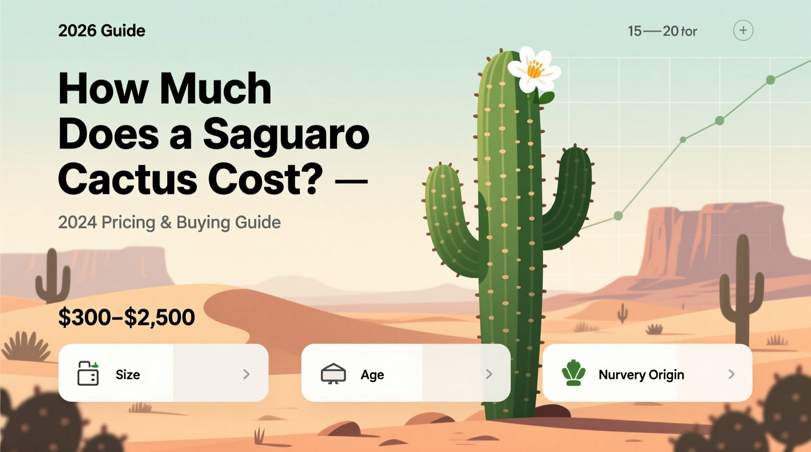 how much does a saguaro cactus cost