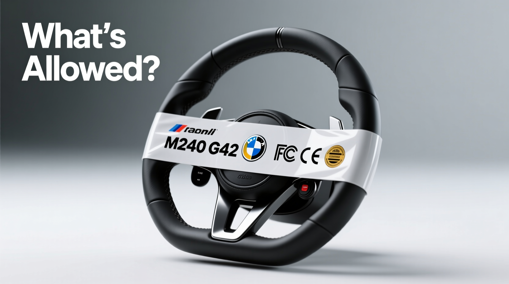 m240i g42 steering wheel legal wrap
