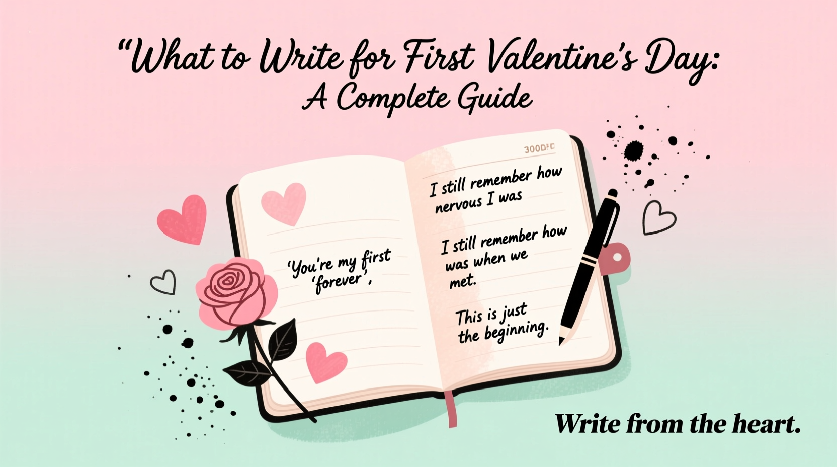 what to write for first valentines day