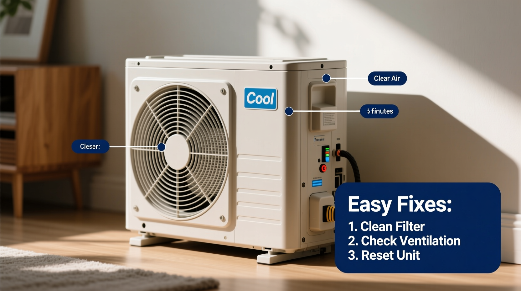 portable ac not cooling troubleshooting easy fixes