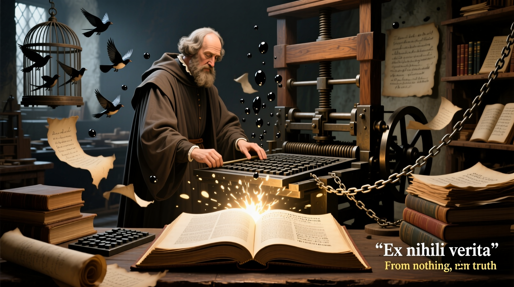 why was the printing press invented history impact