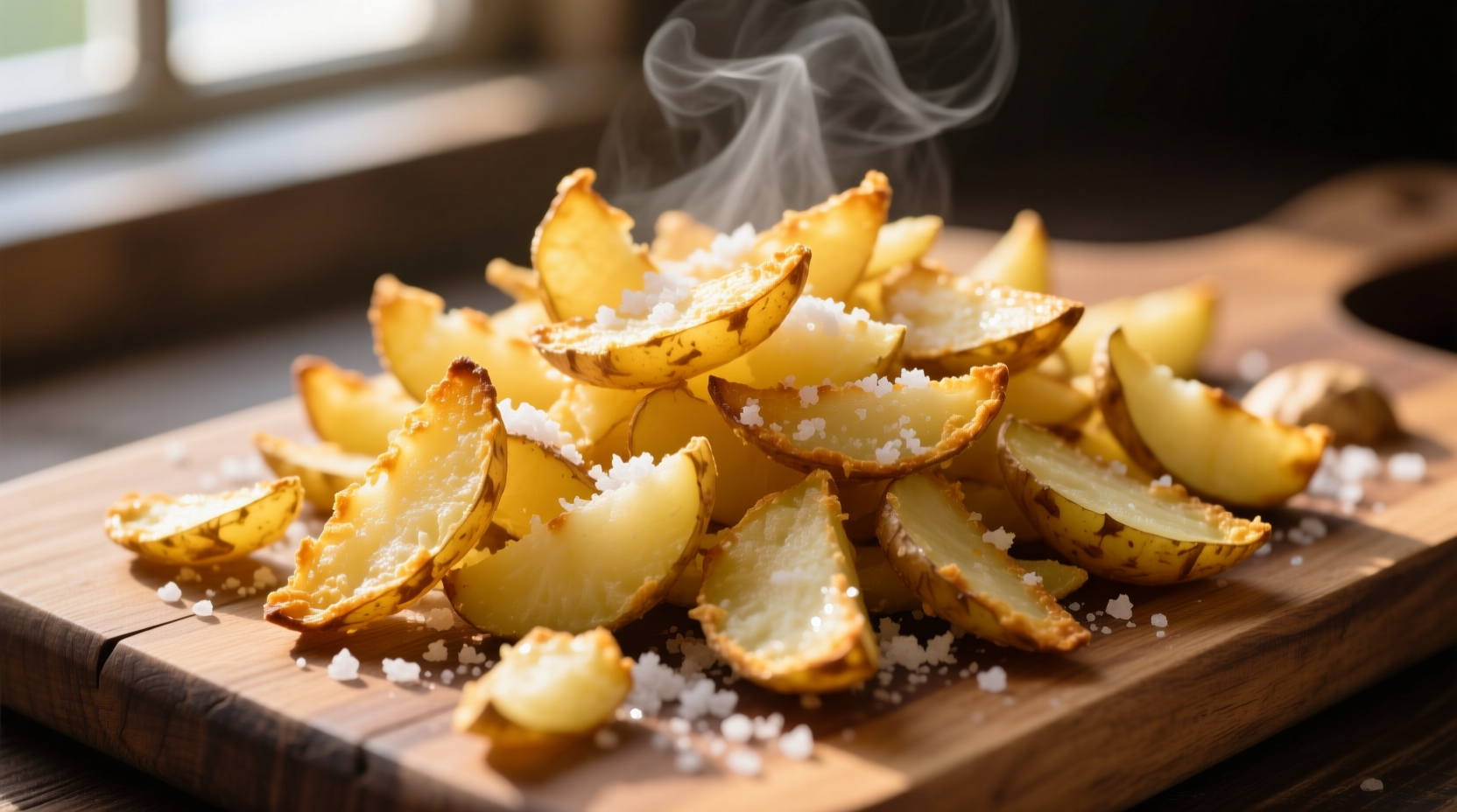 Perfectly golden grated potato hash with crispy edges