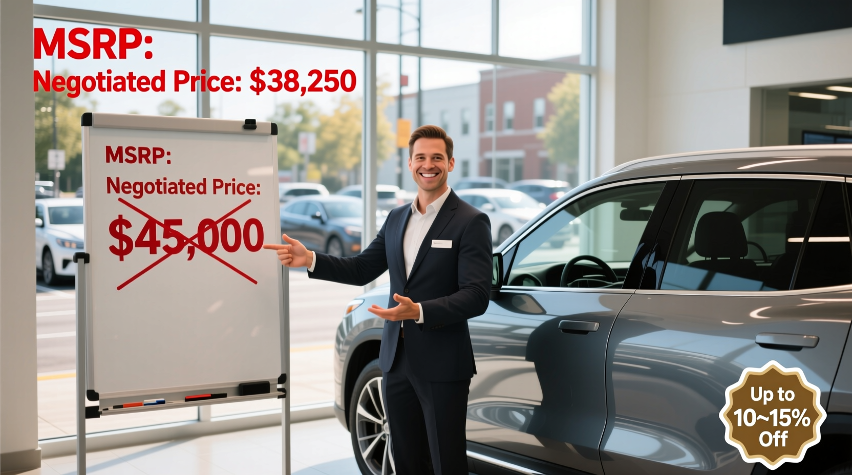 how much can i negotiate on a new car