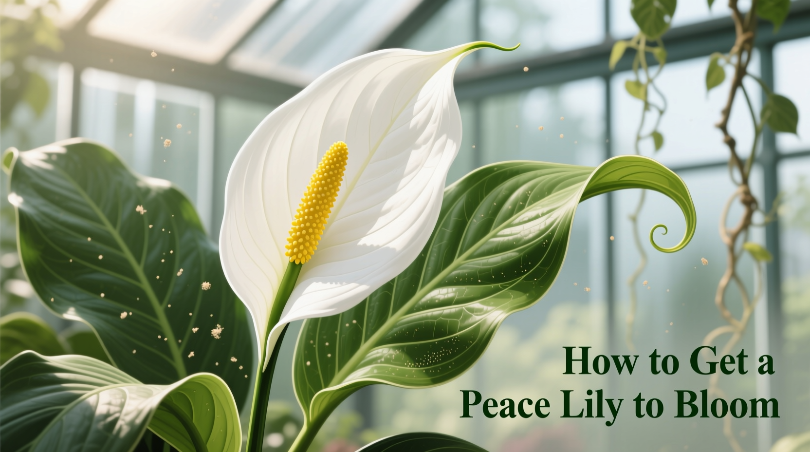 how to get peace lily to bloom