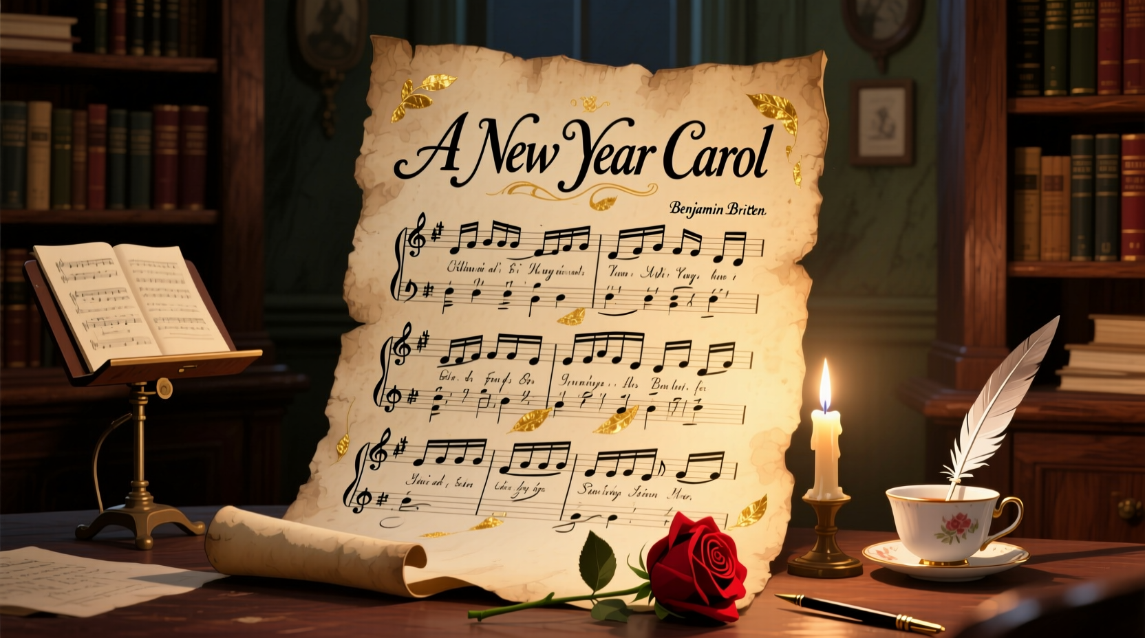 a new year carol britten score