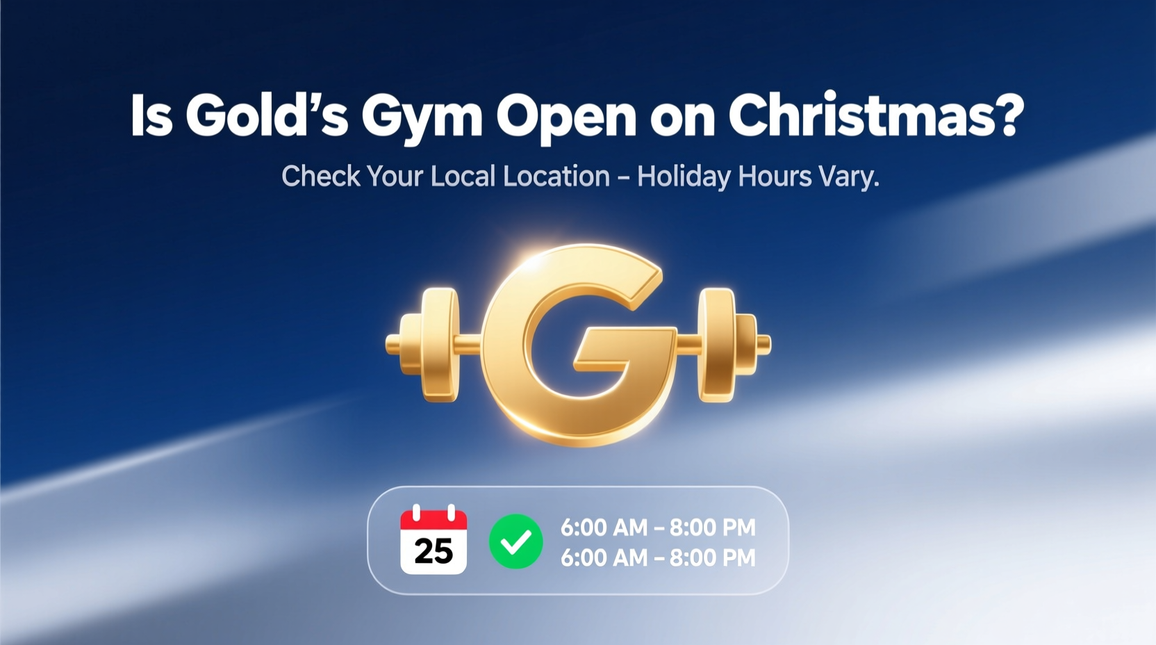 is golds gym open on christmas