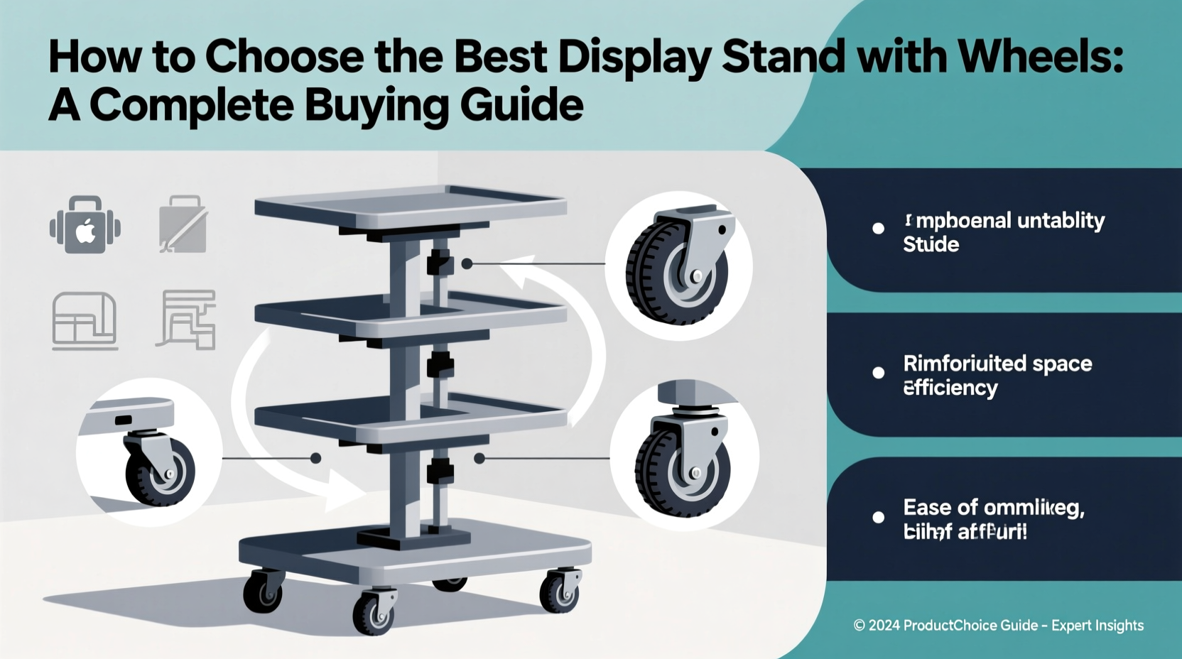 display stand with wheels