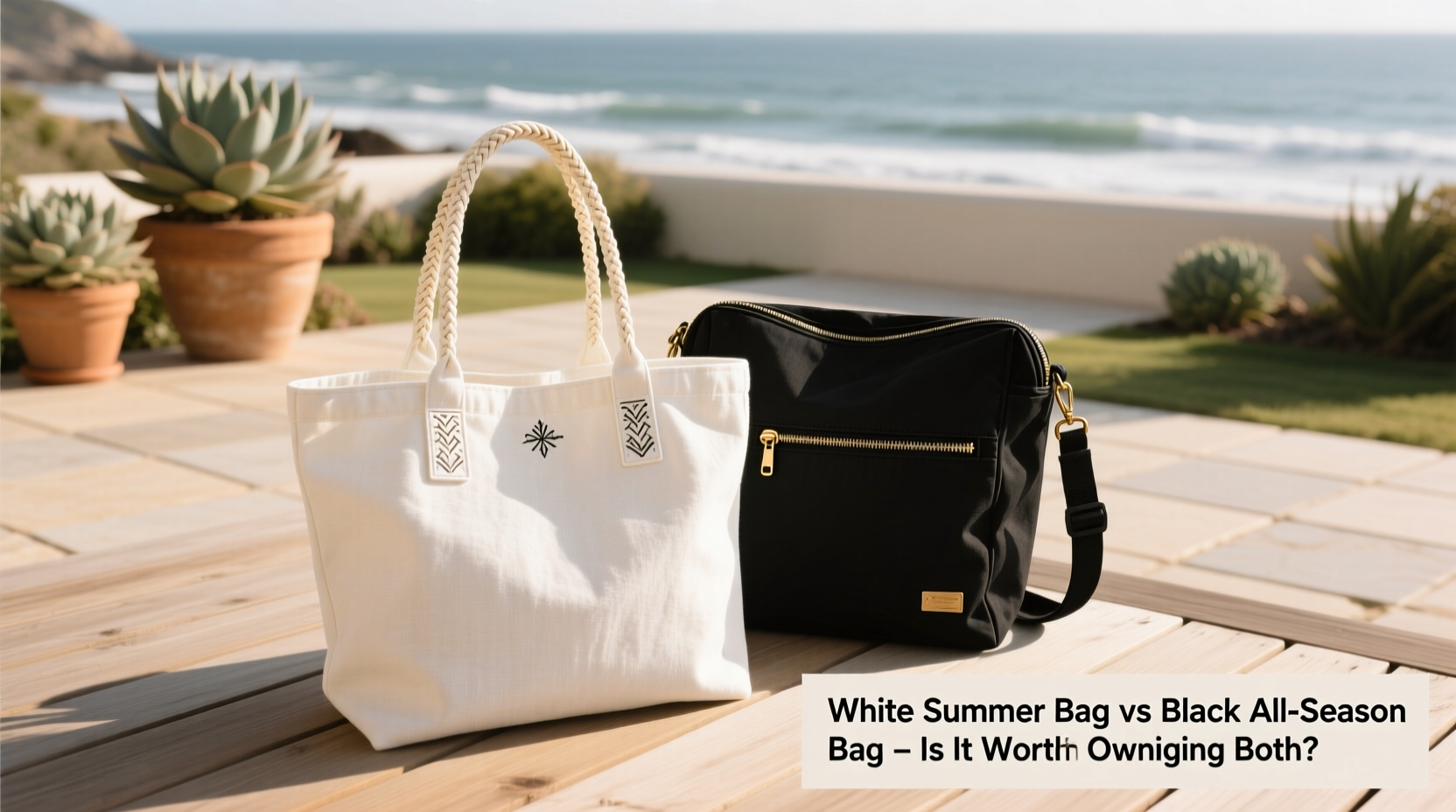 white summer bag vs black all season bag is it worth owning both or can one really do it all