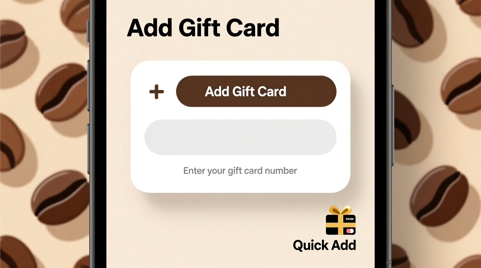 add a gift card to starbucks app easily quickly