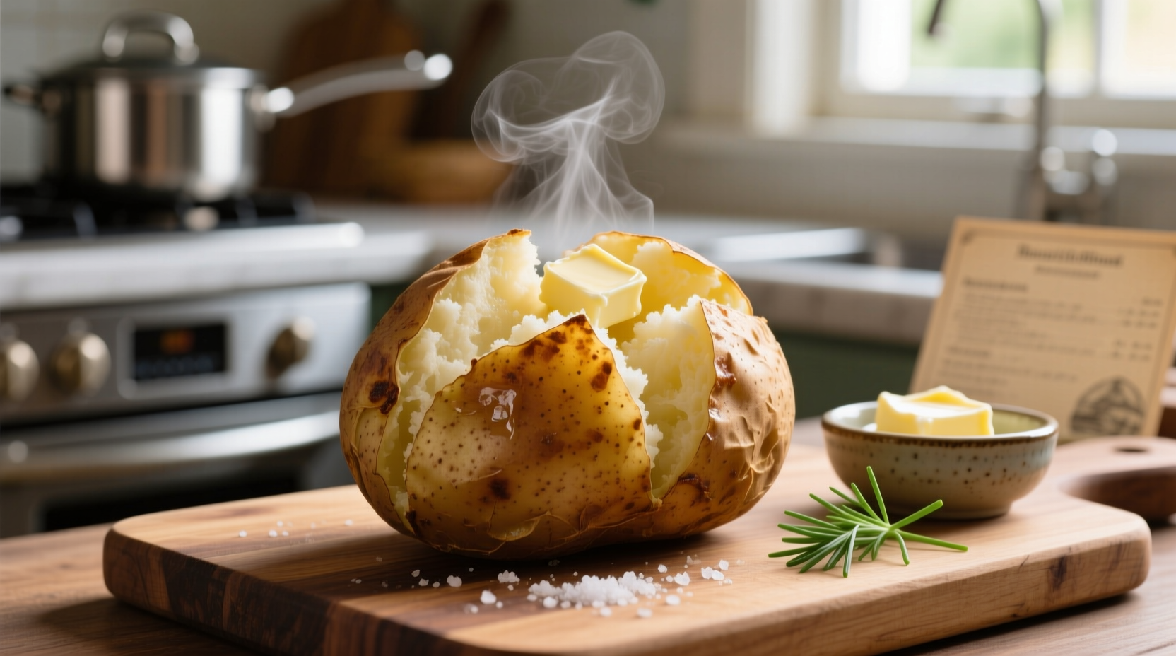 Perfectly cooked jacket potatoes in pressure cooker