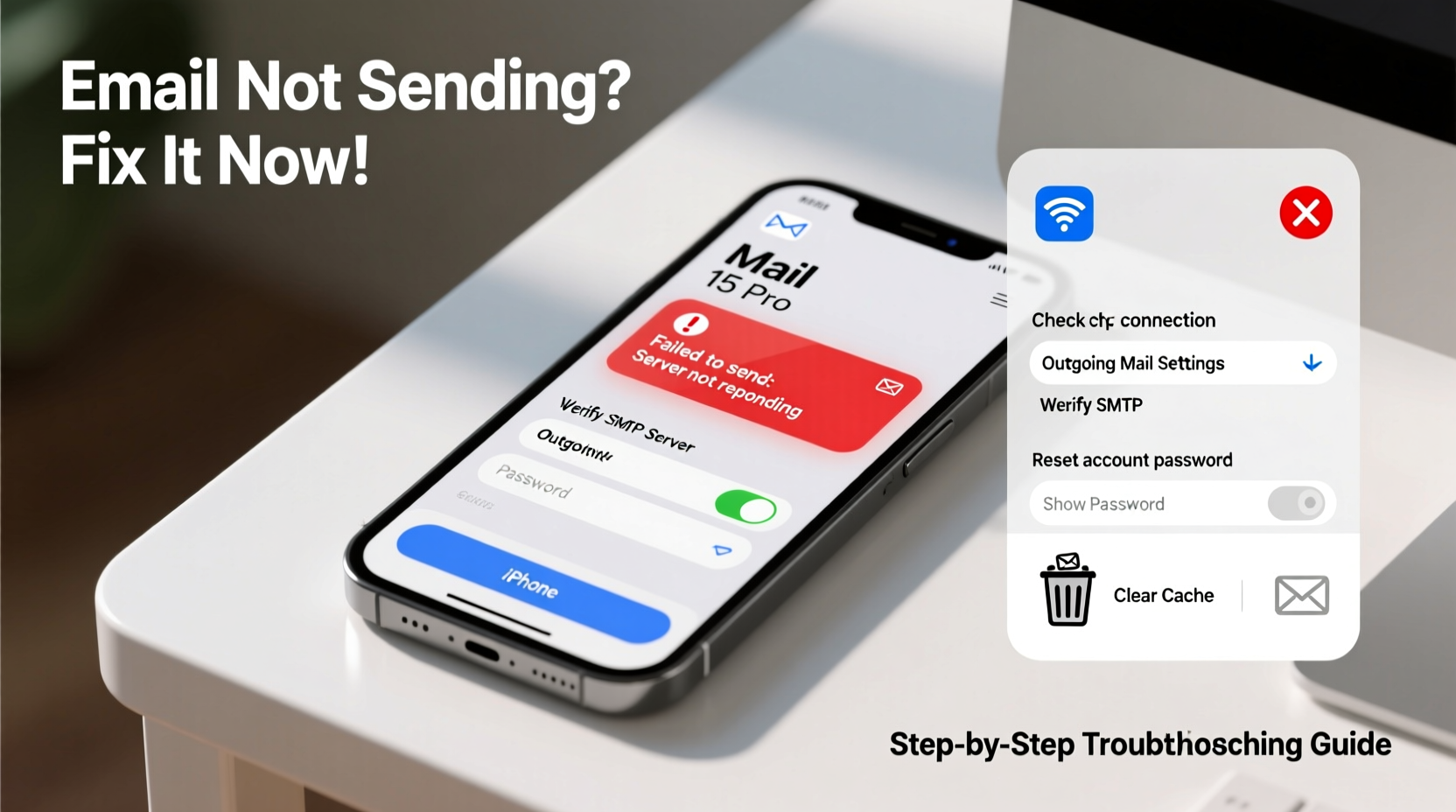 iphone email not sending troubleshoot fix email issues