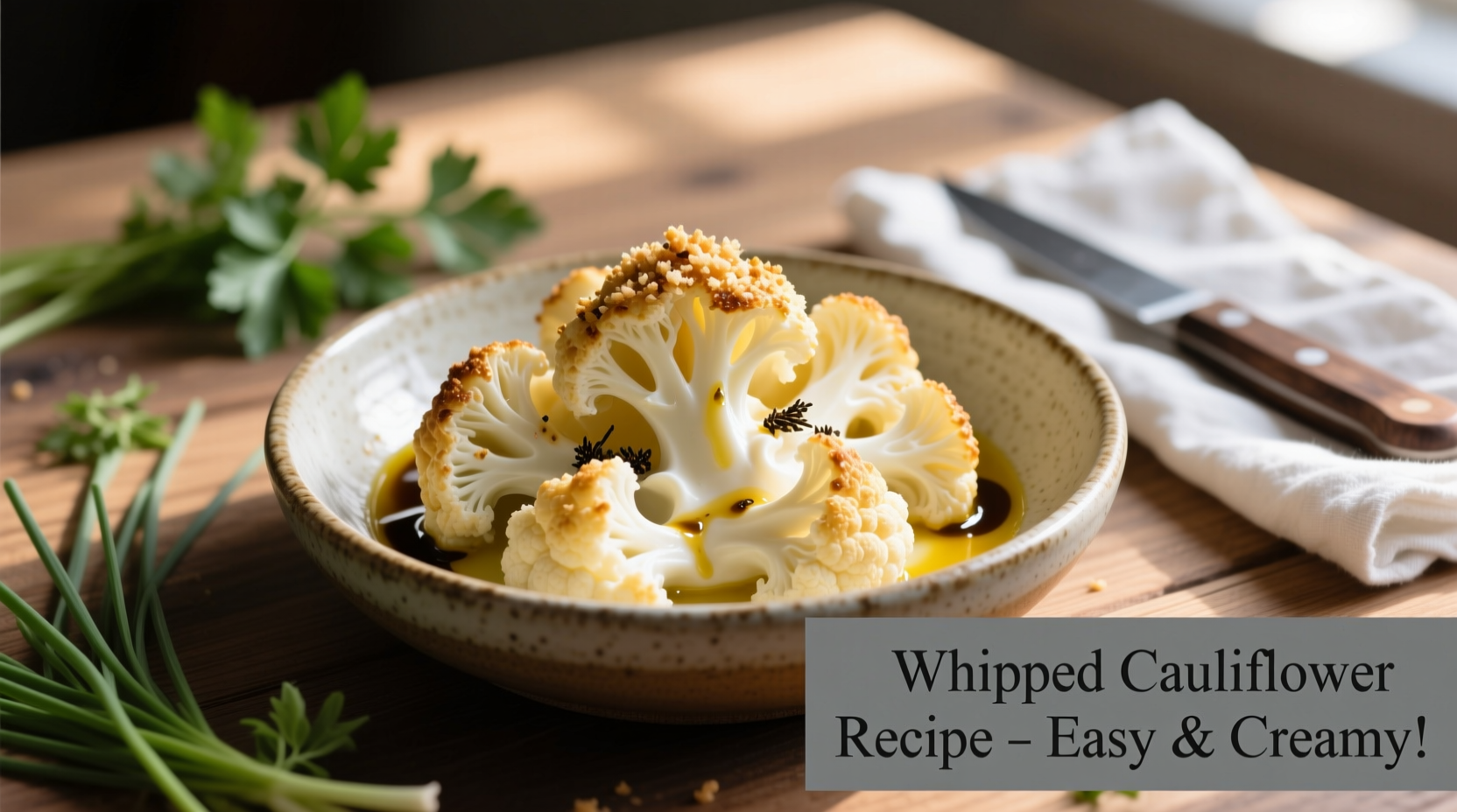 Creamy Whipped Cauliflower Recipe in 30 Minutes