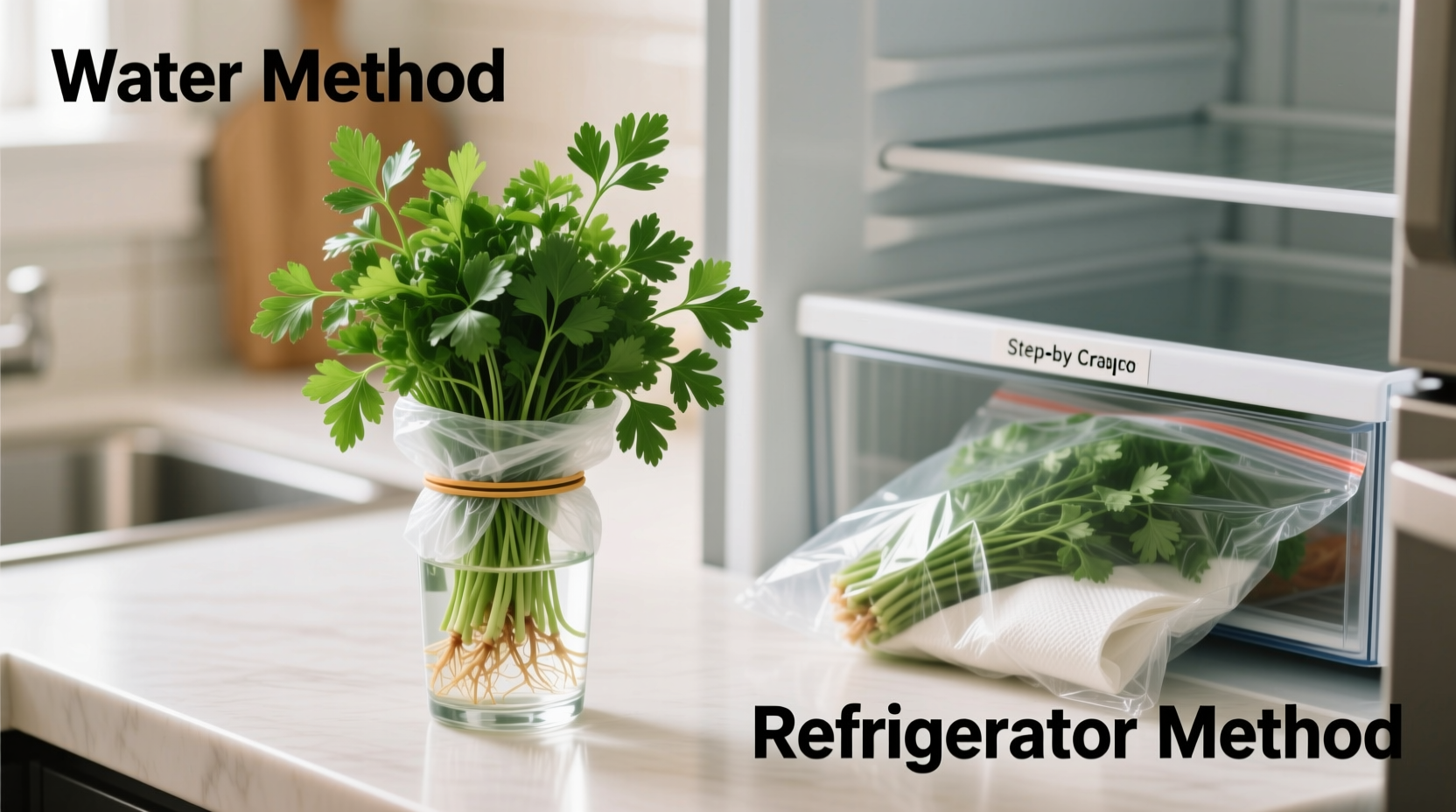 how do you store fresh parsley