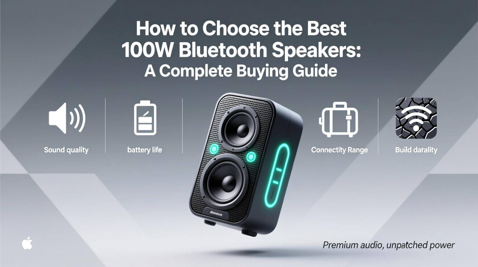speakers bluetooth 100w