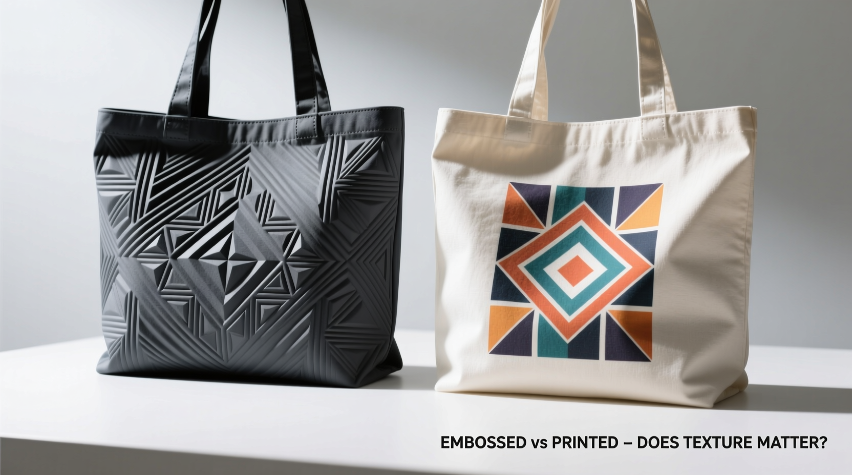 embossed vs printed bags does the texture really matter