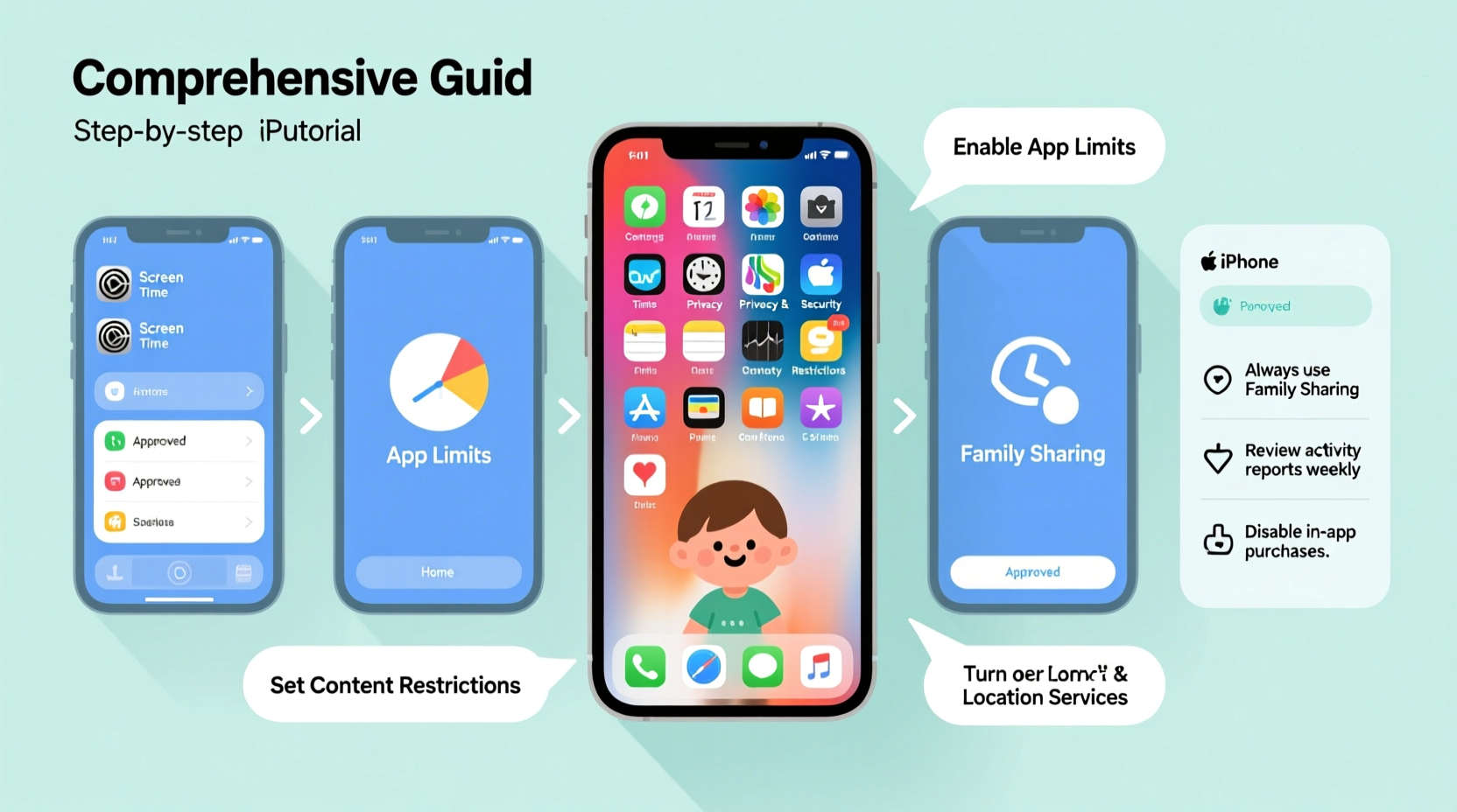 complete guide to safely setting up your childs iphone with parental controls and privacy tips