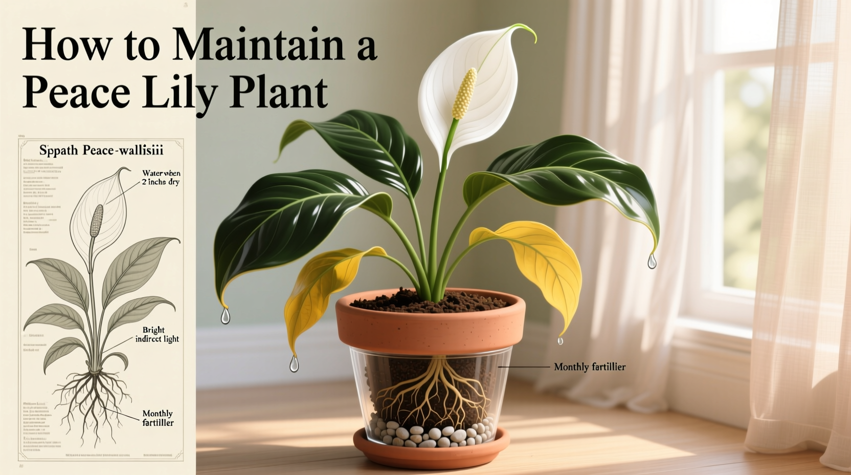 How to Maintain a Peace Lily Plant