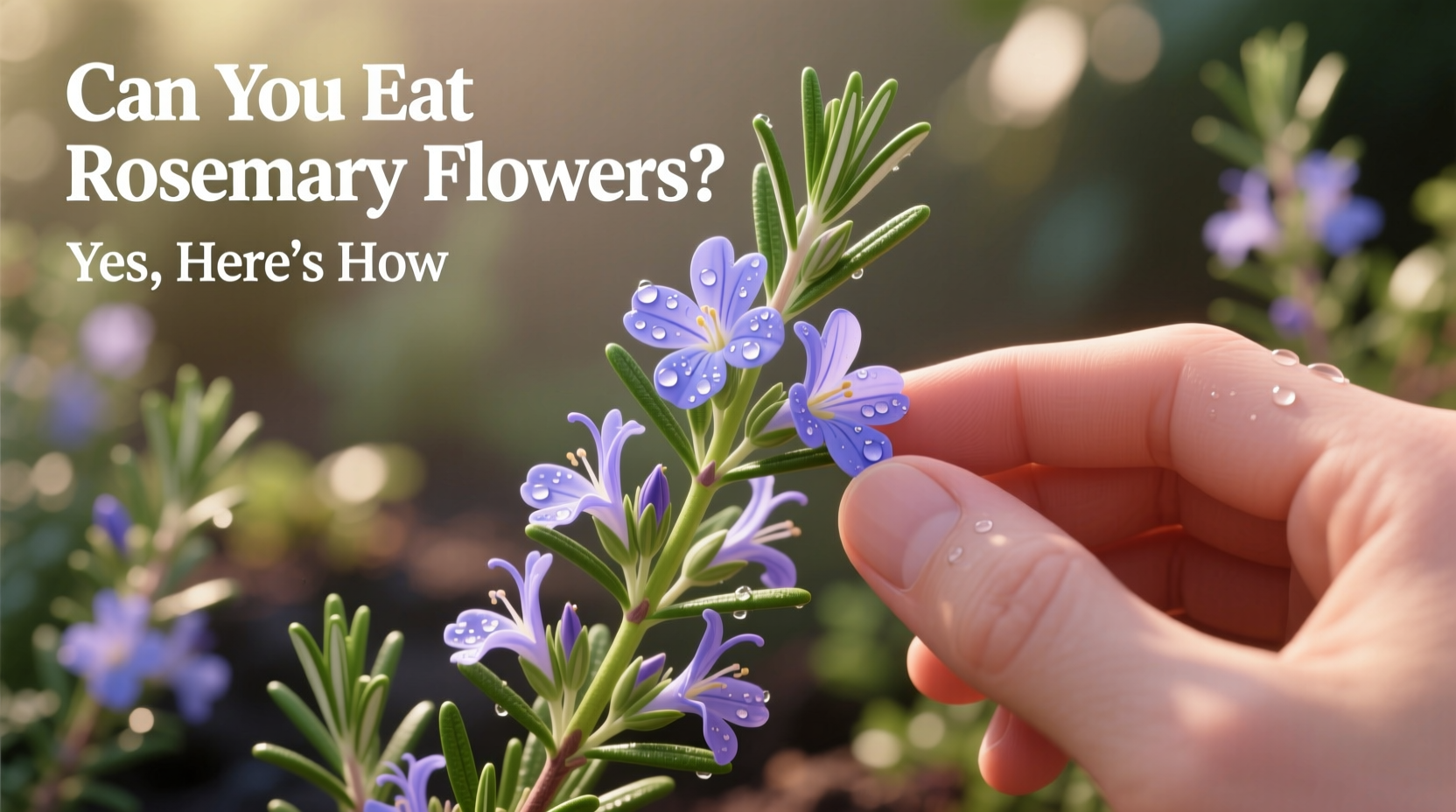 can you eat rosemary flowers