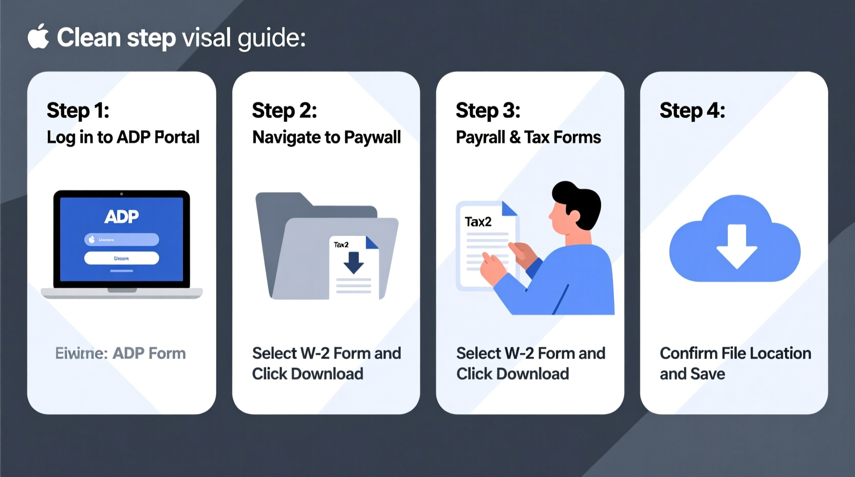step by step guide to easily access and download your w 2 on adp