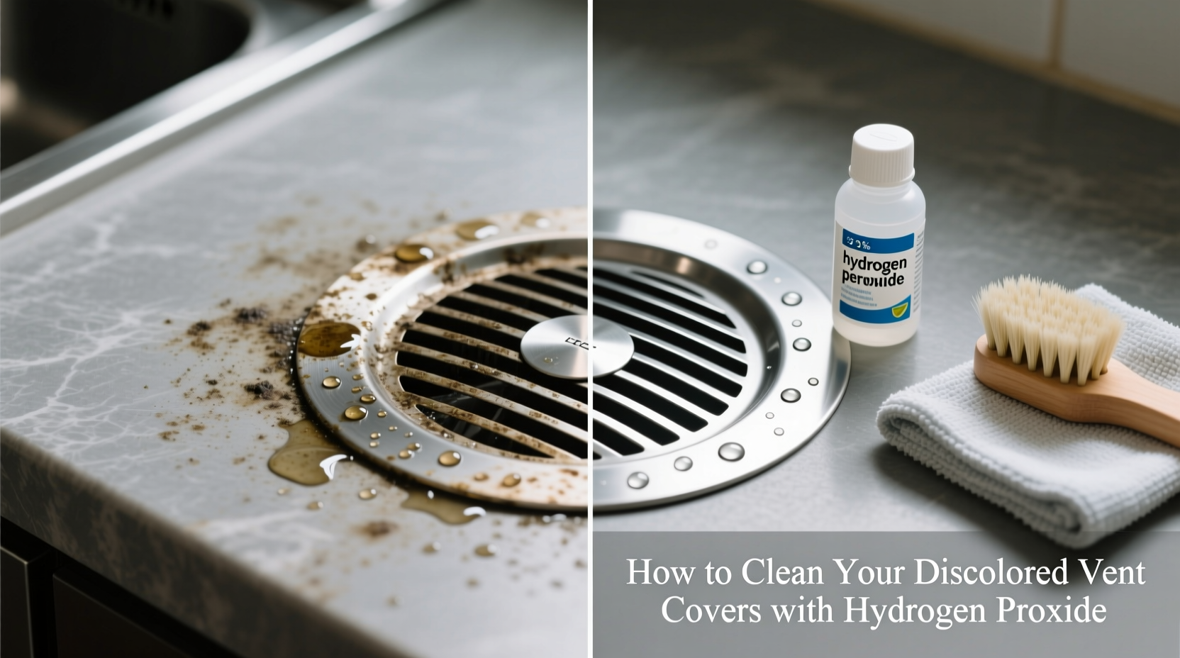 how to clean your discolored vent covers with hydrogen