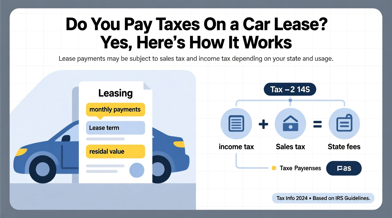 do you pay taxes on a car lease