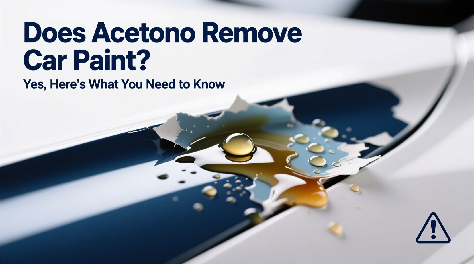 does acetone remove car paint
