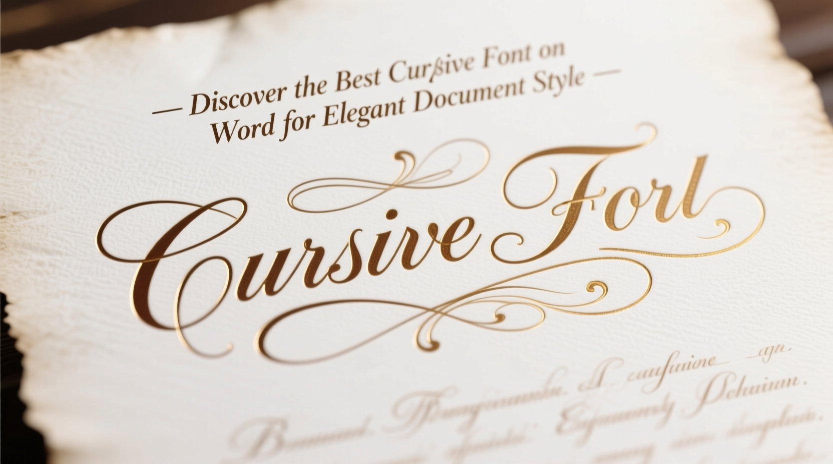 discover the best cursive font on word for elegant document style