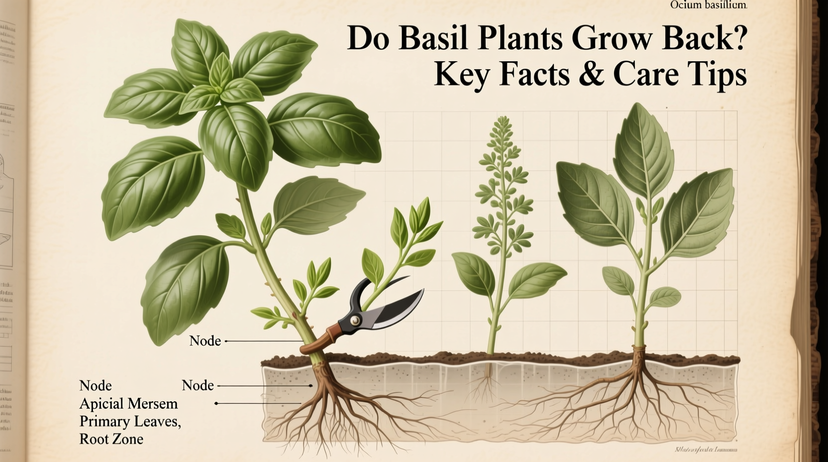 do basil plants grow back