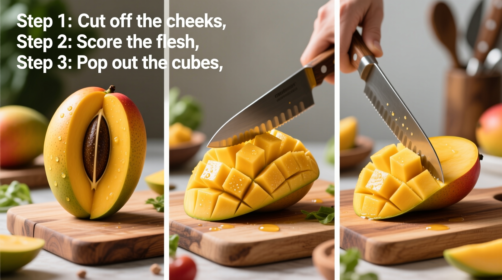 discover the best way to cut up mango with simple easy steps