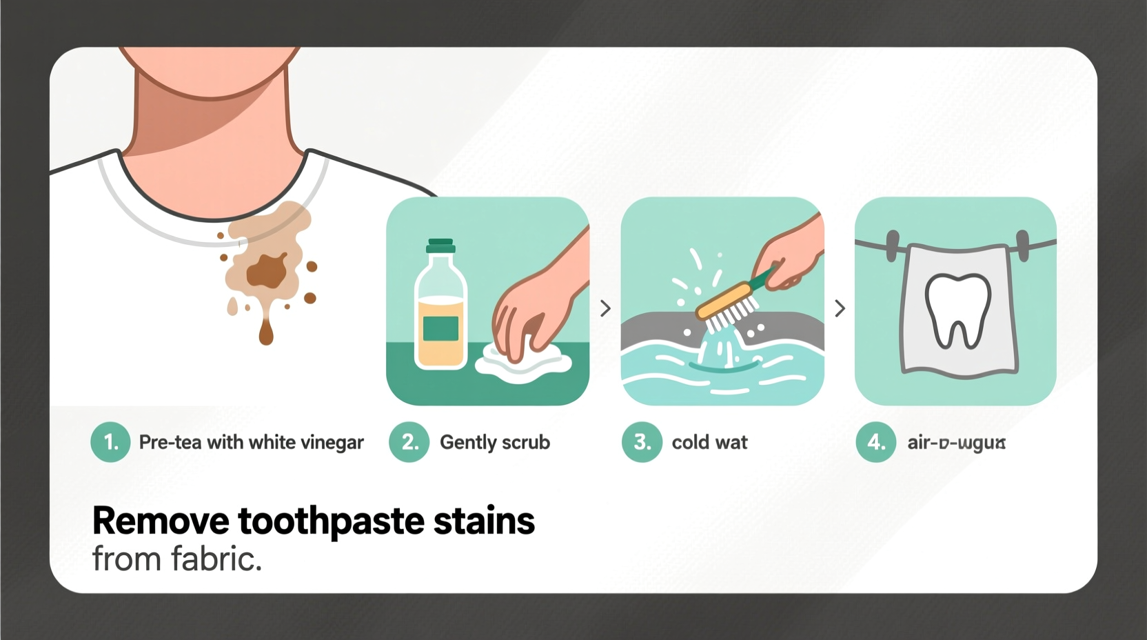 how to remove toothpaste stains