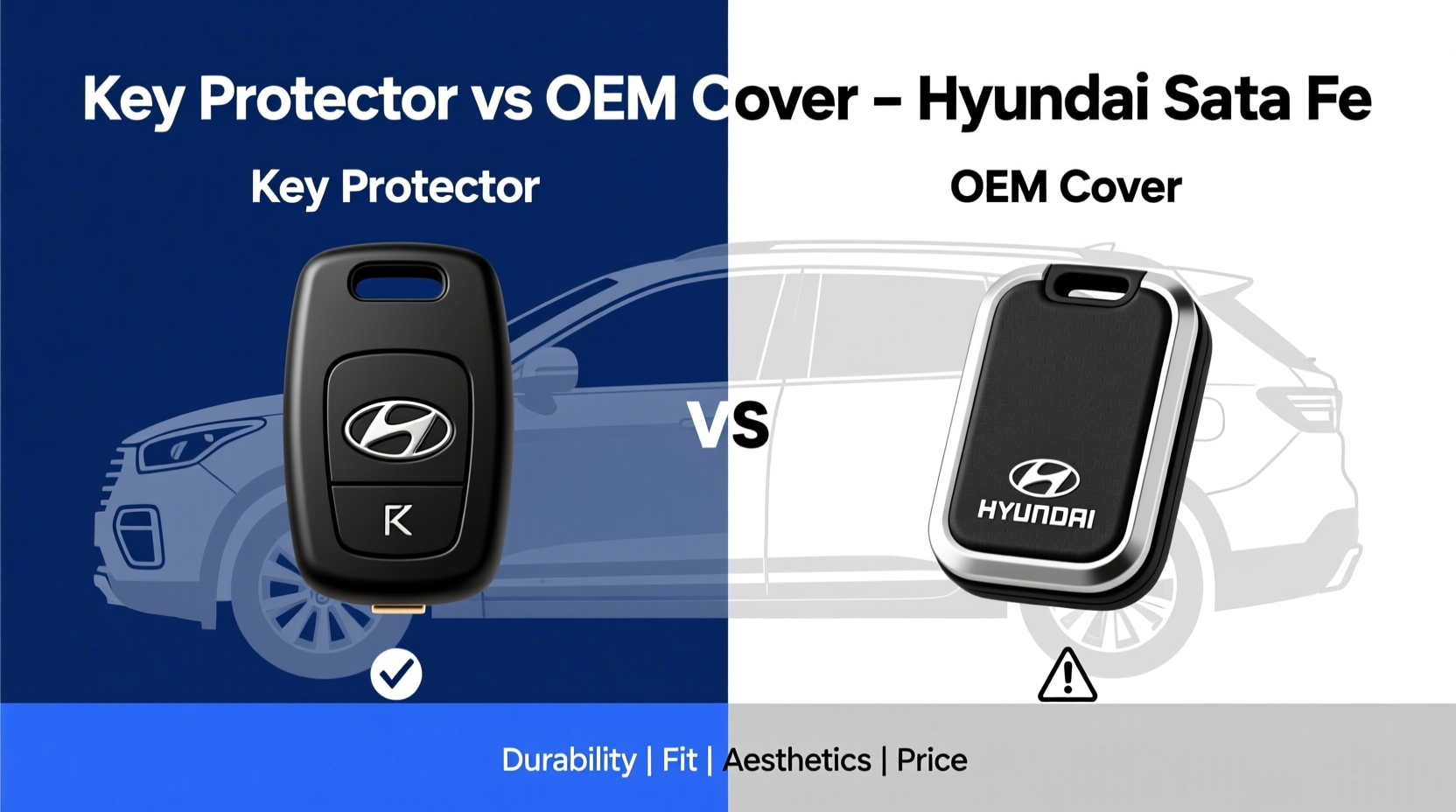 key protector vs oem cover santa fe