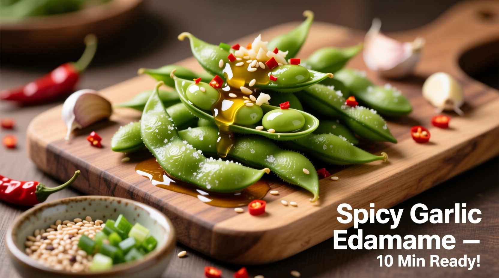spicy garlic edamame recipe