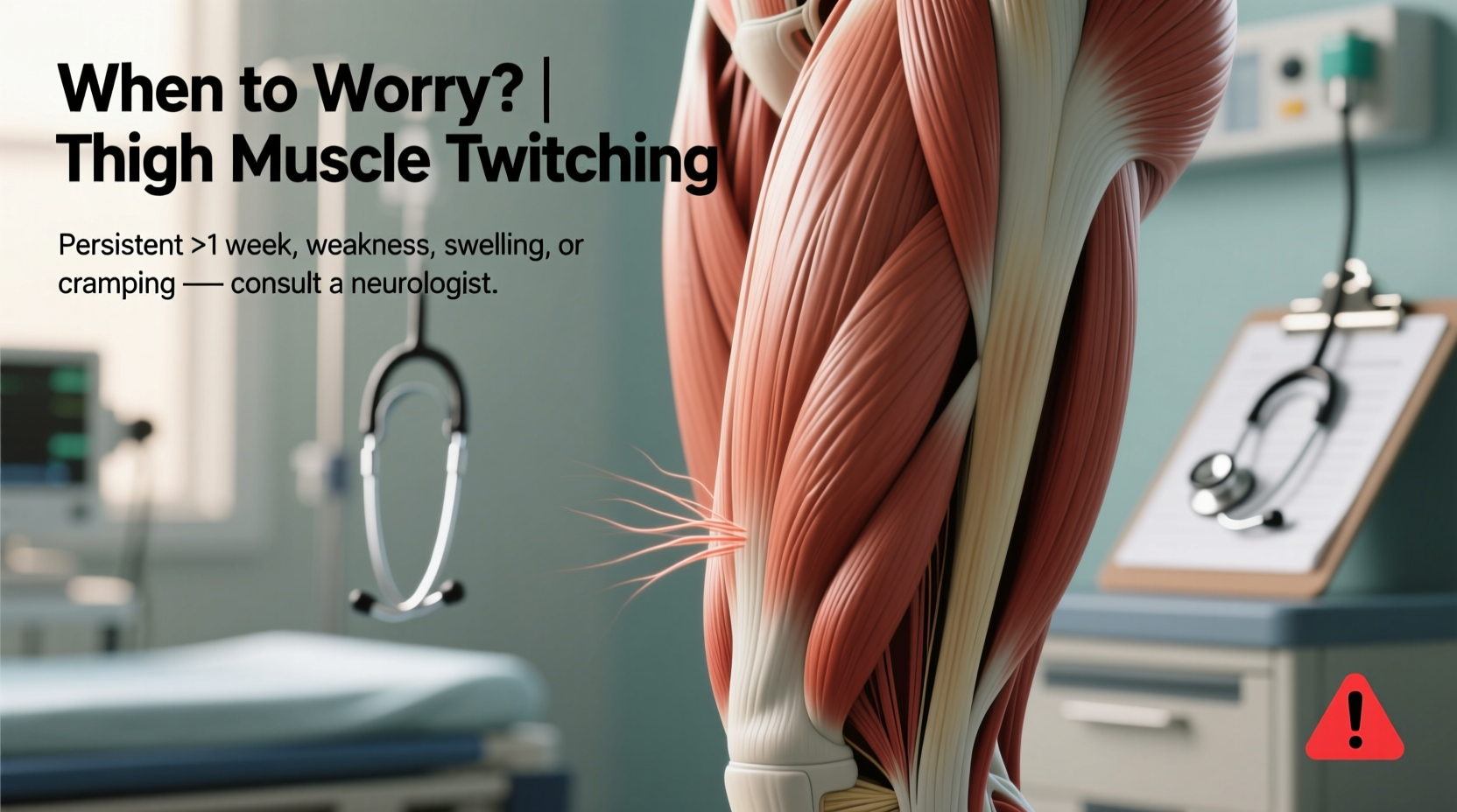 thigh muscle twitching causes when to worry what to do