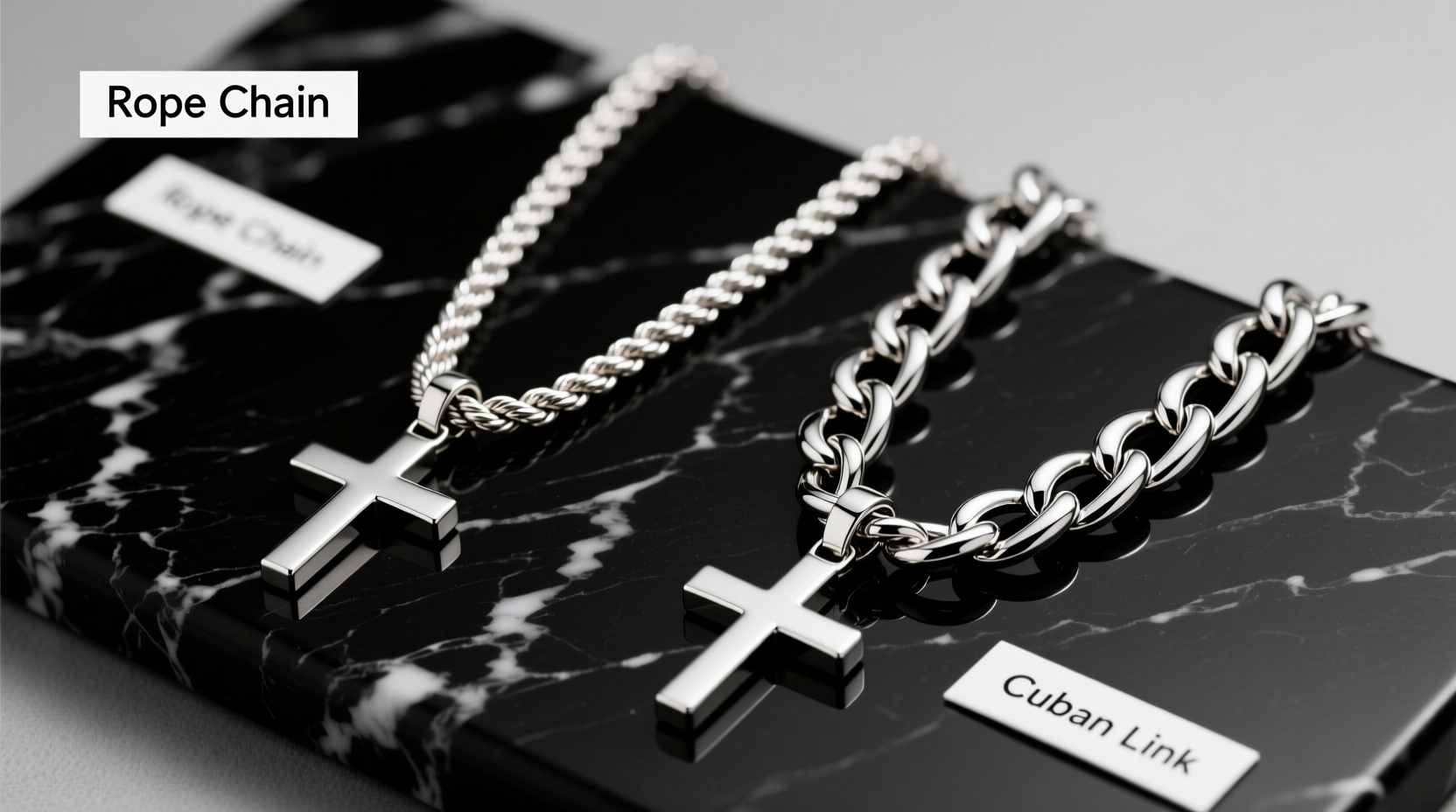 rope chain vs cuban link for a cross does the chain really matter
