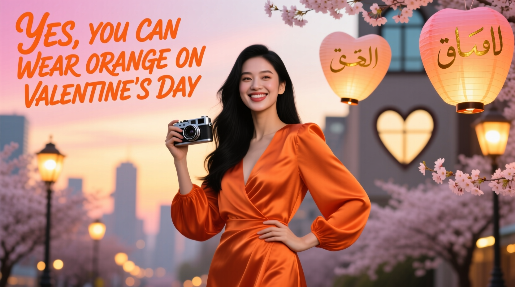 can you wear orange on valentines day