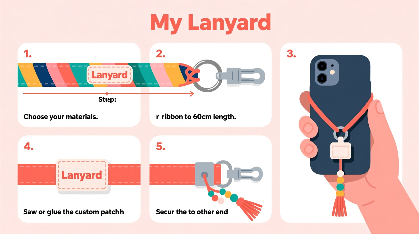 step by step guide to crafting your own unique personalized phone lanyard