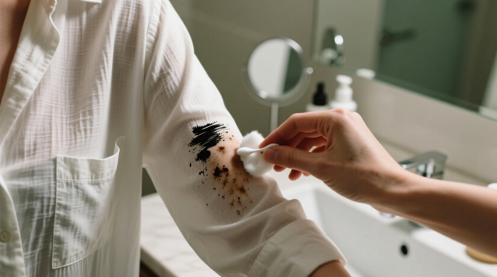 how to get mascara out of clothes